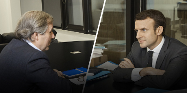 Jérome Garcin et Emmanuel Macron
